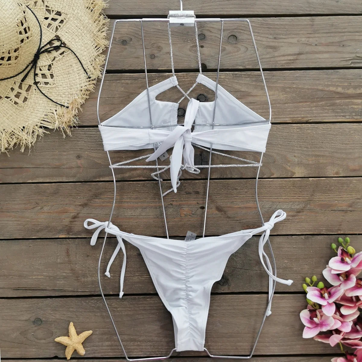 Sexy Bandage Bikini Set Women Two-Piece Swimsuit 2024 Trend Strappy Biquini Swimwear For Lady Beachwear Female Clothing