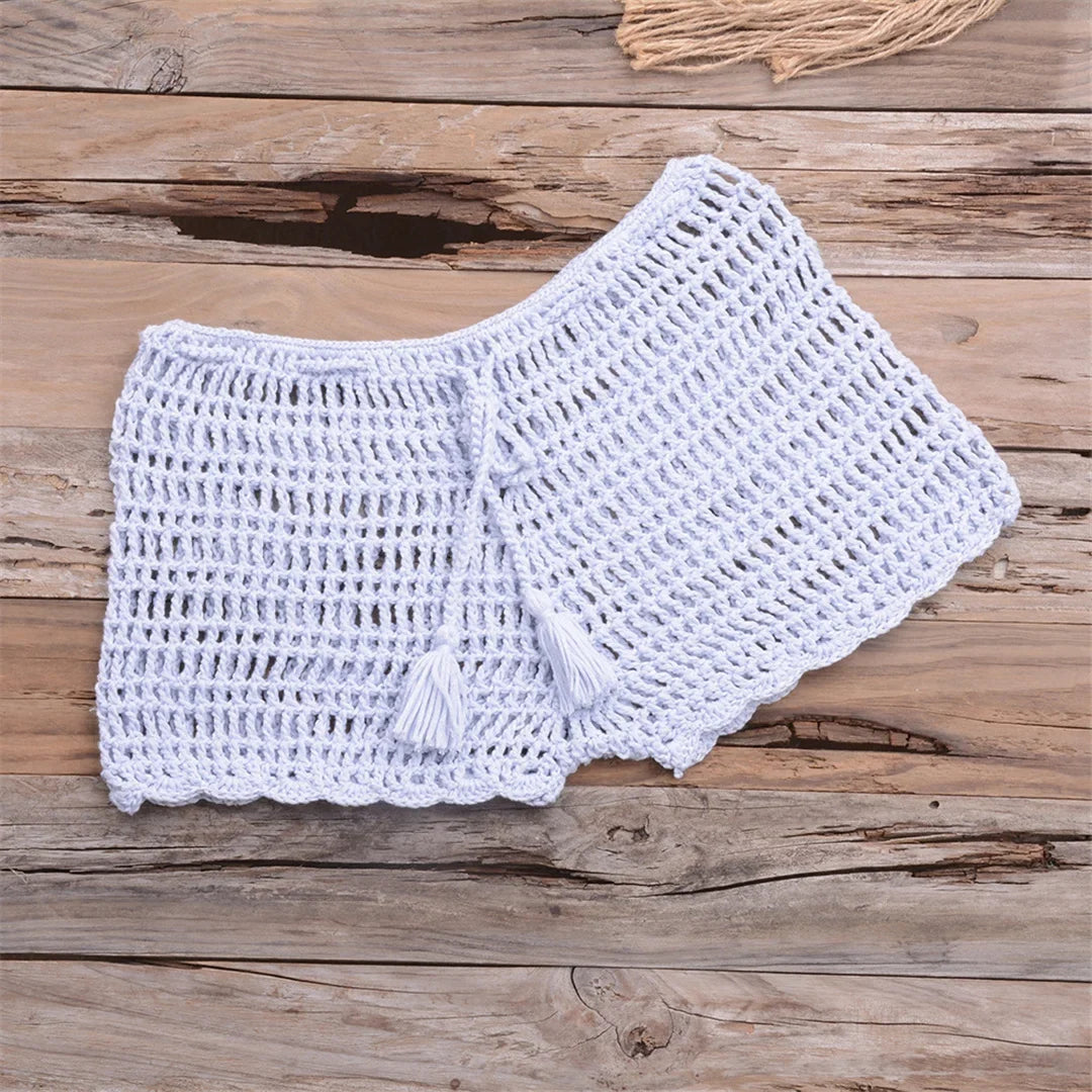 17 Colors Bikini Bottom Hollow Out Mini Shorts Swim Brief Women Swimwear Female Bather Brazilian Tanga Panties Underwear V7011