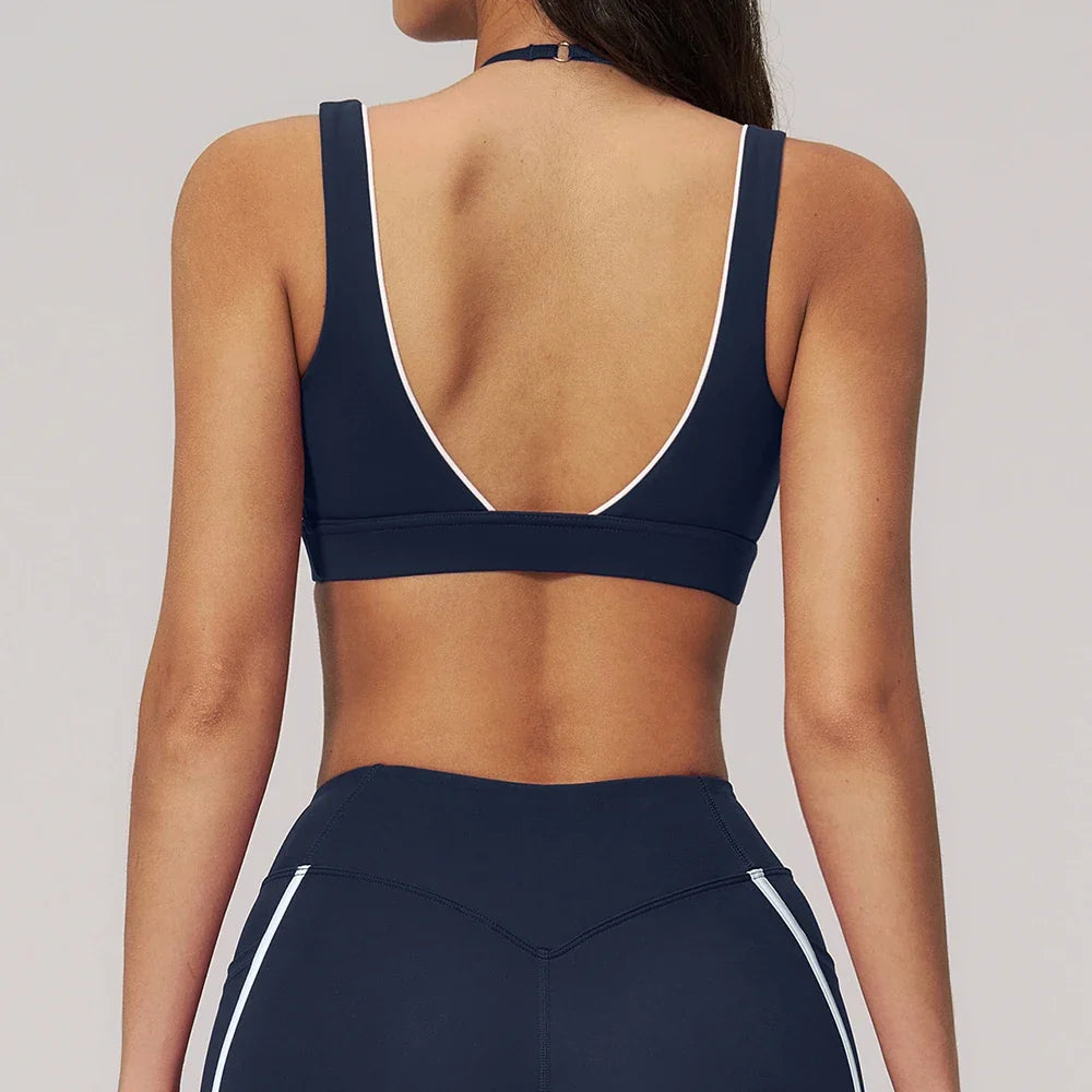 Summer Women's Sports Bra Anti-Sweat Fitness Top Women Yoga Bra Cycling Shockproof Crop Top Cross Back Sport Bra Gym Workout Top