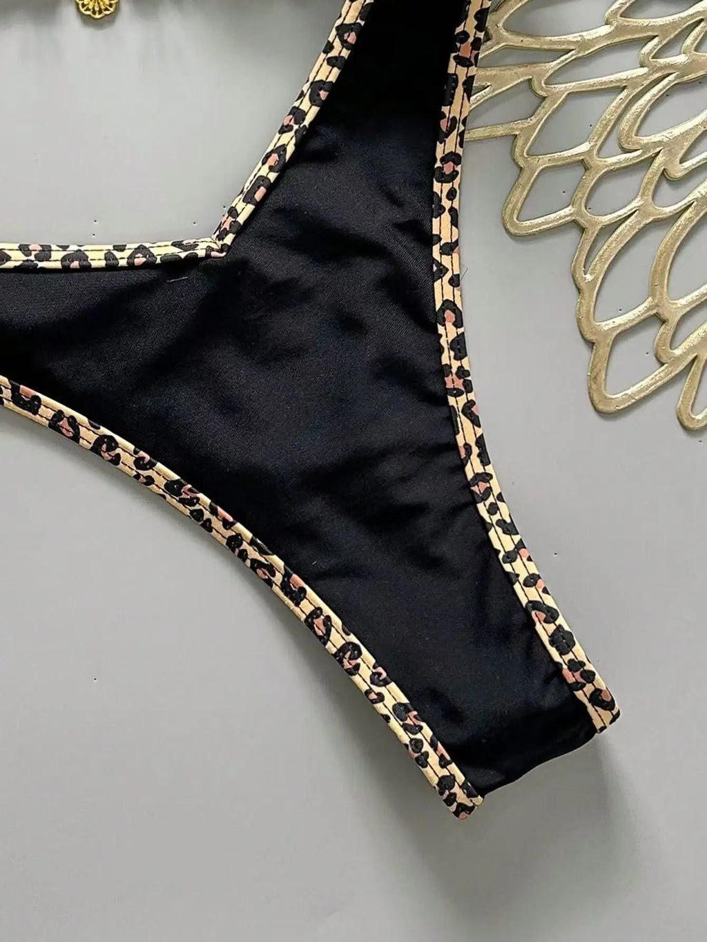 Sexy Black Leopard Patchwork Micro Bikini 2026 Women Pleate Push Up Bra Thong Swimsuit Summer Bathing Suit Holiday Swimwear