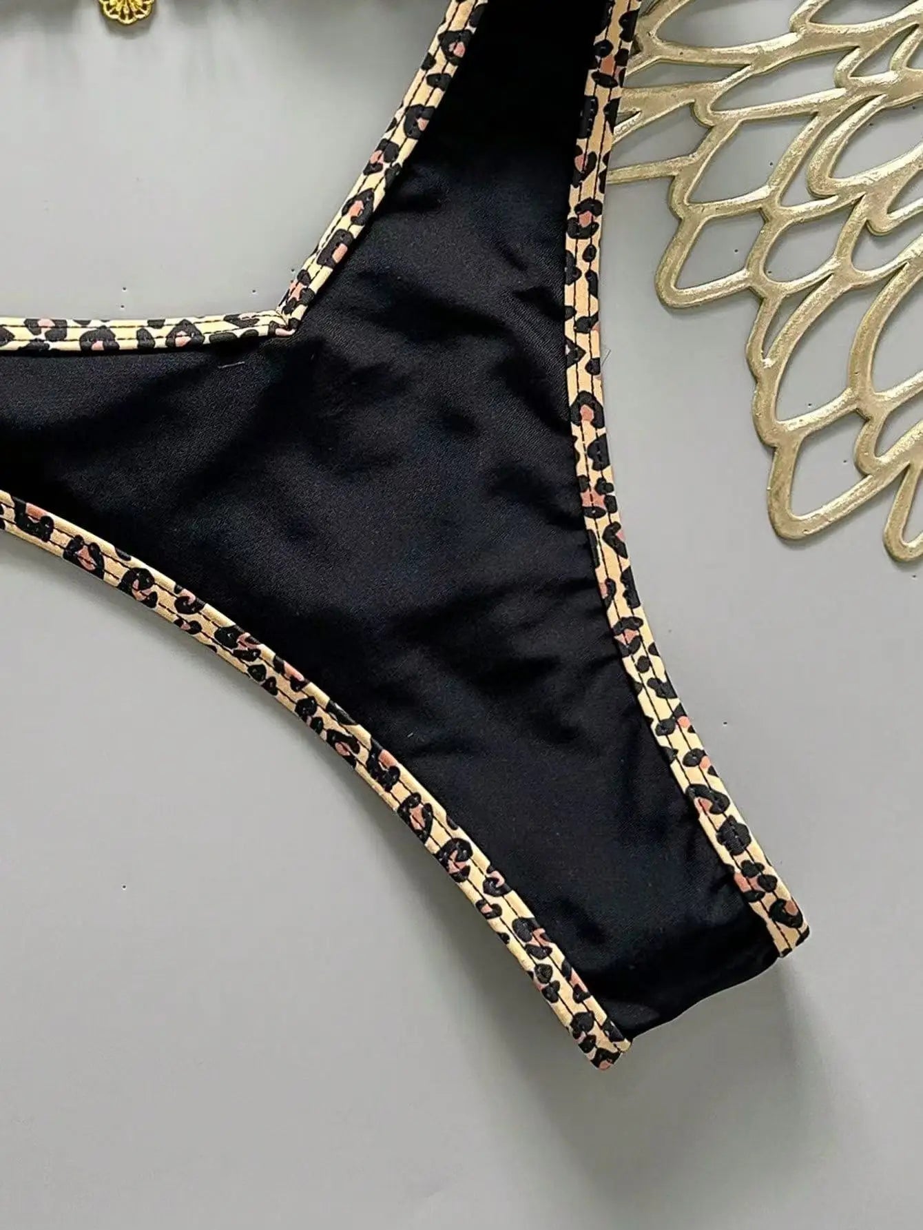 Sexy Black Leopard Patchwork Micro Bikini 2026 Women Pleate Push Up Bra Thong Swimsuit Summer Bathing Suit Holiday Swimwear