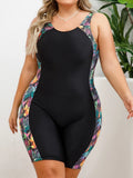 VigoJany 2026 Solid Patchwork Plus Size Swimwear Women Strapped Push Up Large One Piece Swimsuit Summer Chubby Bathing Suit