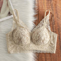 Tight Fit French Lace Bra for Small Bust - Comfort Lift Anti Sagging, Sexy Lace Back & Thin Strap Lingerie MOYISU Sexy Bras AB