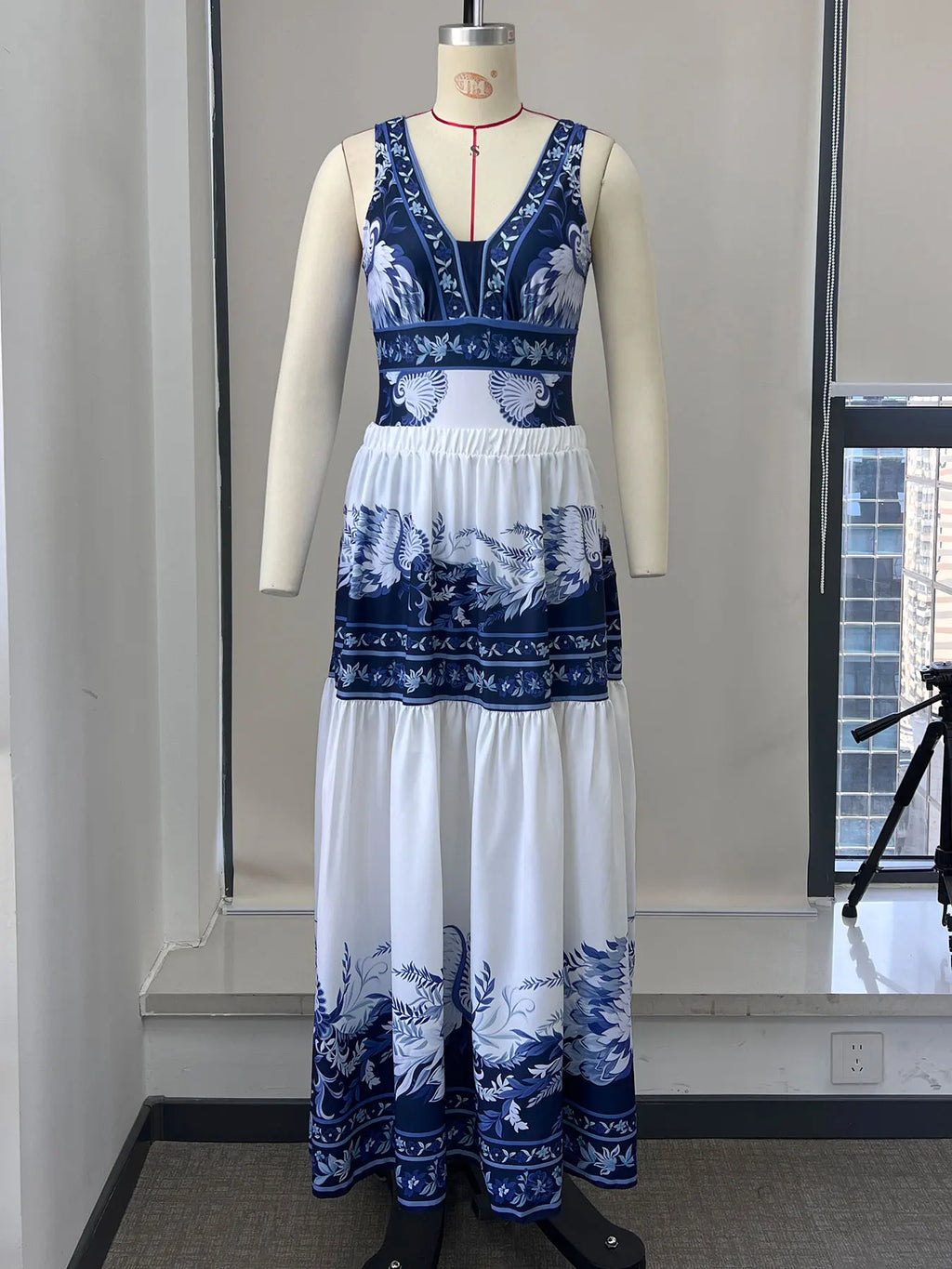 New Swimsuit High-End Design 2Pcs Floral Print Ruffle Slimming Holiday Sexy Hot Spring One Piece Swimsuit for Women
