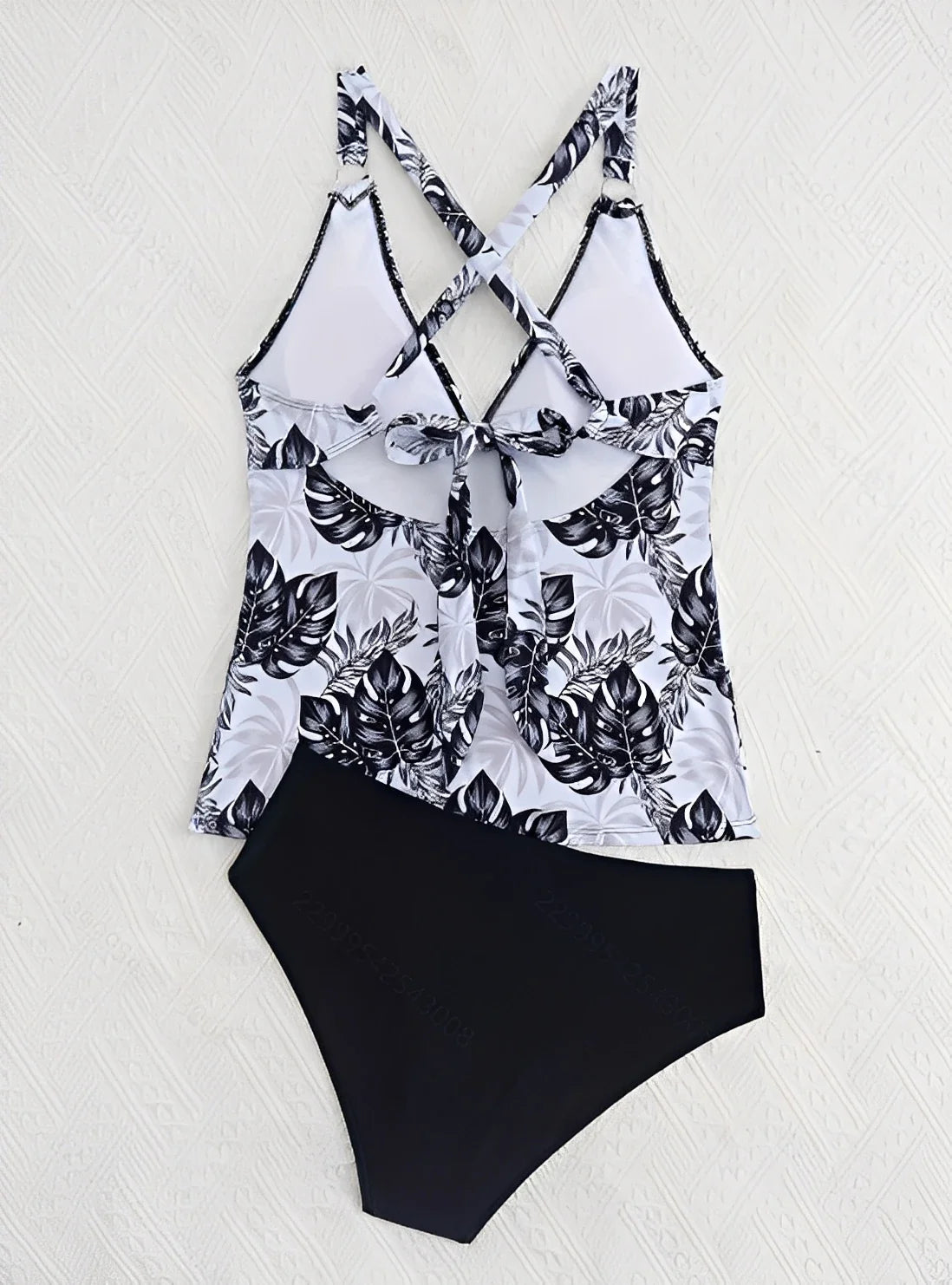 2026 Printed Leaves Tankini Two Pieces Swimwear Female Padded Swimsuit Women Bathers Bathing Swimming Swim Suit Beachwear