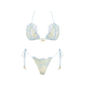 3Pc Lace Bikini With Cover Up 2026 New Swimwear Women Swimsuit Sexy Bikinis Female Swim Suit Beachwear Bathingsuit Micro biquini