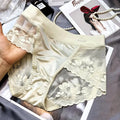 Lace large size high waist underwear women's butt lifting breathable briefs