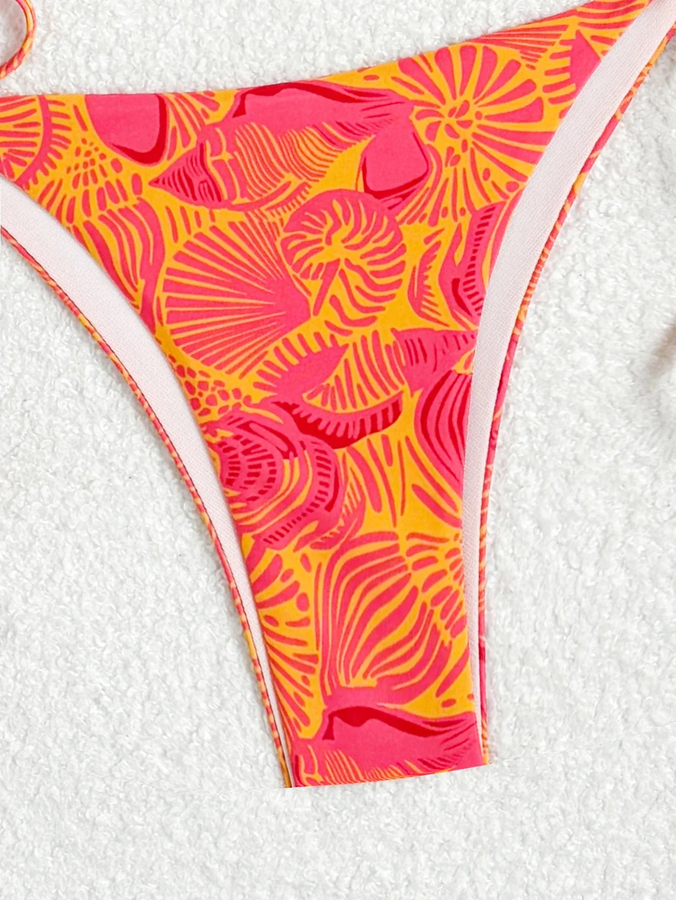2025 Triangle Halter String Bikini Women Printed Swimwear Female Sexy Swimsuit Bathers Bathing Swimming Swim Suit Beachwear