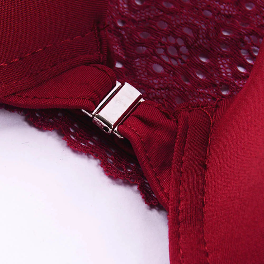 Front Closure Brassiere Plus Size Womens Back Bra Lager Bosom Sexy Lingerie BH Top Underwear C D E Cup