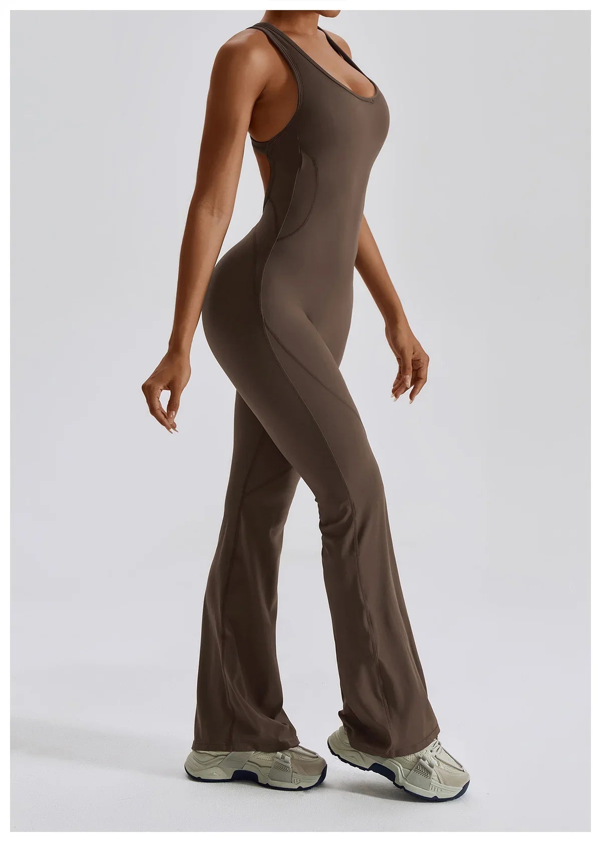 Women Fitness Bodysuit Backless One Piece Yoga Set Jumpsuit Sports Gym Workout Clothes Tights Active Wear Slim Playsuit Female