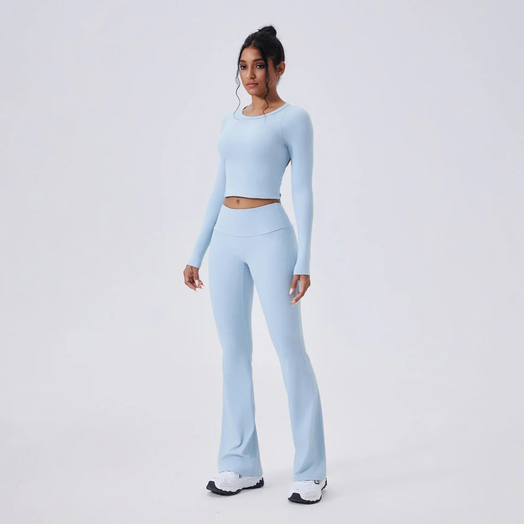 Women's Versatile Yoga Suit Set Tight Fitting and Beautiful Back High-end Sports Suit Outdoor Running and Leisure Fitness Suit