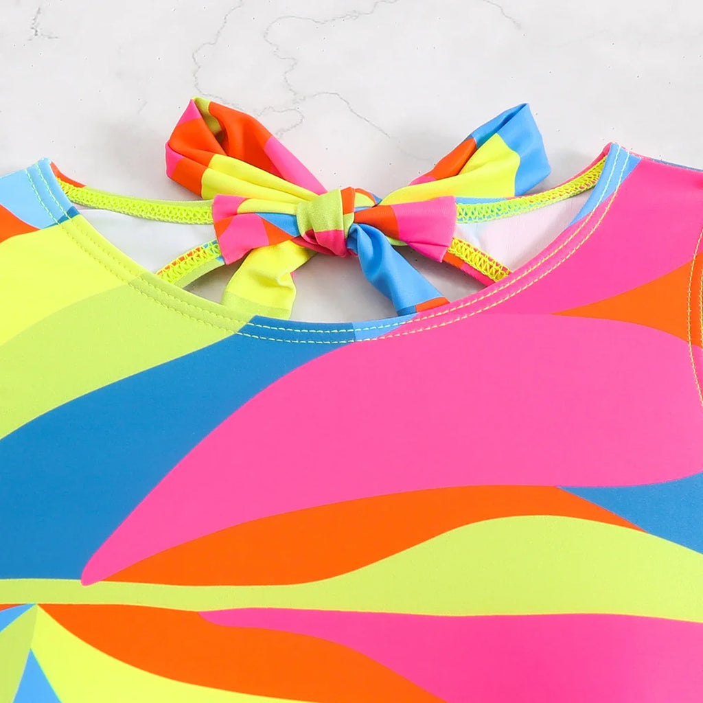 2026 Color Block Swimsuit One Piece Backless Printed Swimwear Women Bathers Bathing Swimming Swim Suit Padded Beachwear Summer
