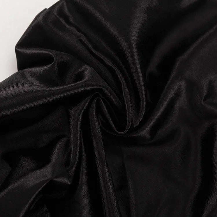 FDYOUI Sexy Flare Sleeve Super-short Zipper Tops+Pleated Skirts 2 Piece Set Women Patchwork Black Ball Gown Evening Party Dress