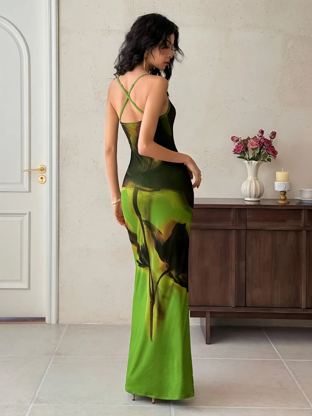 Women's Long Slimming Summer Dress Simple Stylish Maxi Gown for Warm Weather
