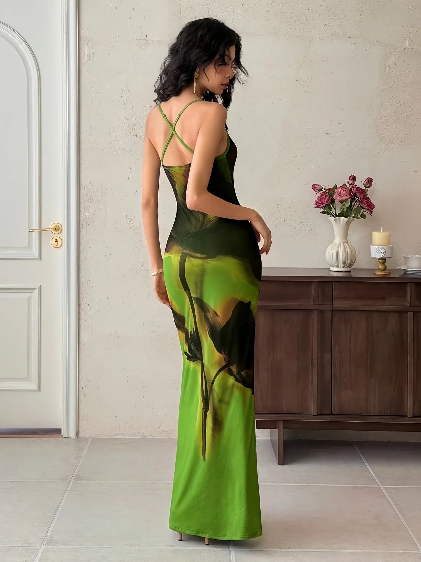 Women's Long Slimming Summer Dress Simple Stylish Maxi Gown for Warm Weather