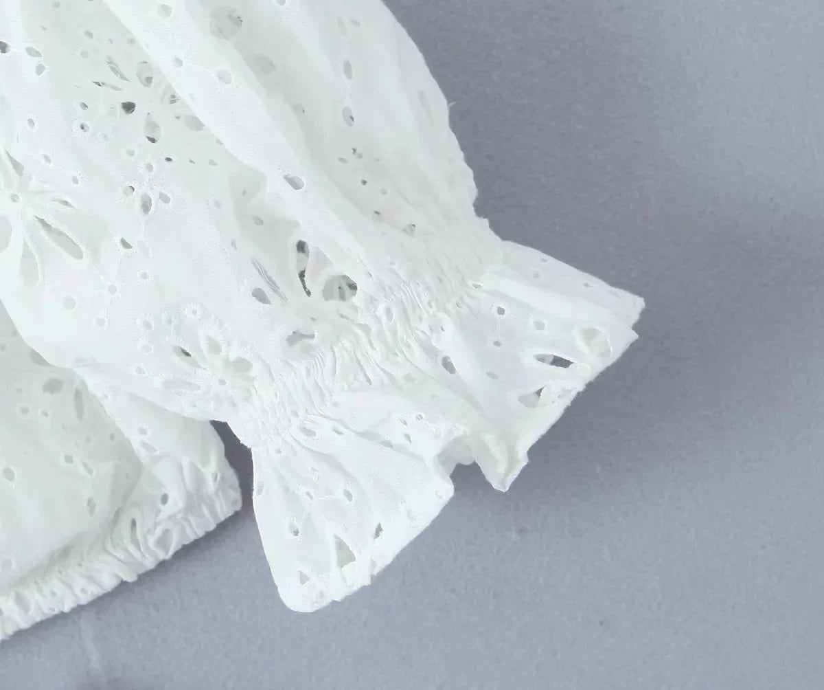 Foridol White Lace Cotton Dress V Neck Off Shoulder Sexy Beach Short Dress Summer Women Buttons Cut Out Mini Beach Sundress 2025