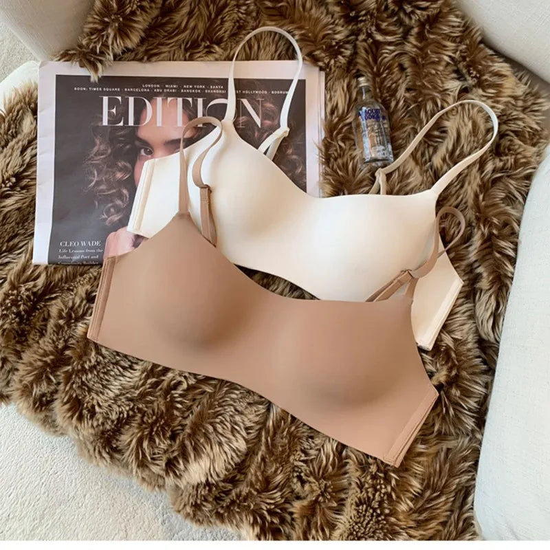 Seamless Tube Top Underwear Small Chest Bras Women's Upper Support Bra Beautiful Back No Steel Ring Female Sexy Lingerie