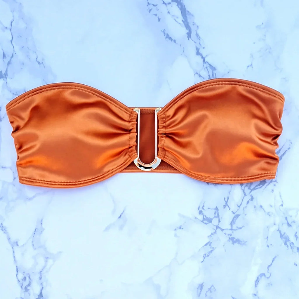 13 Color 2026 New Sexy Bandeau Bikini Women Swimwear Female Swimsuit Two-Pieces Bikini Set Padded Bather Bathing Suit Swim V4647