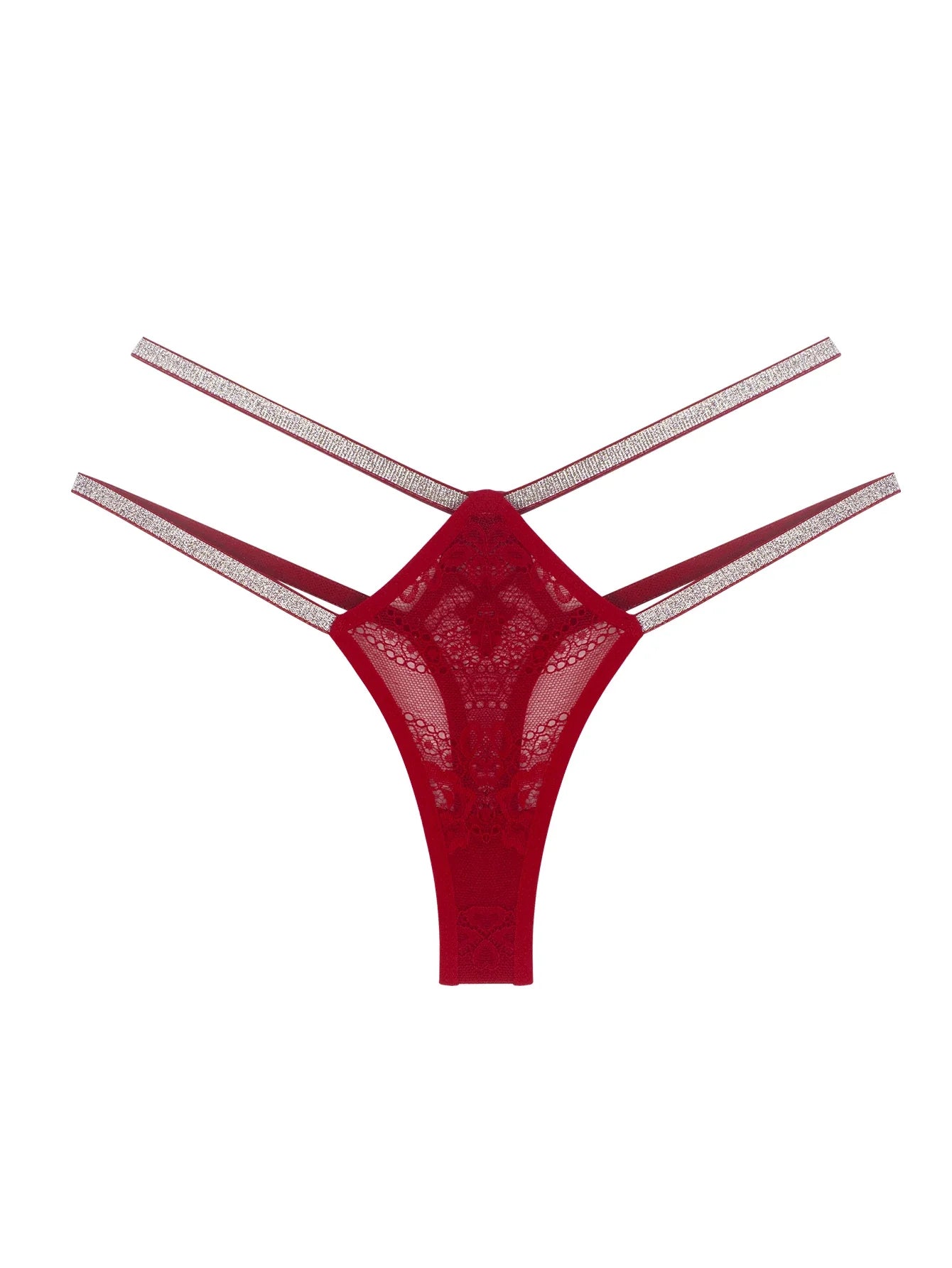 1pcs Low Rise Sexy Lace Women G-string Silver Satin Erotic Sexy Lingerie Breathable Comfort Elegant Female Underwear Lady Thongs