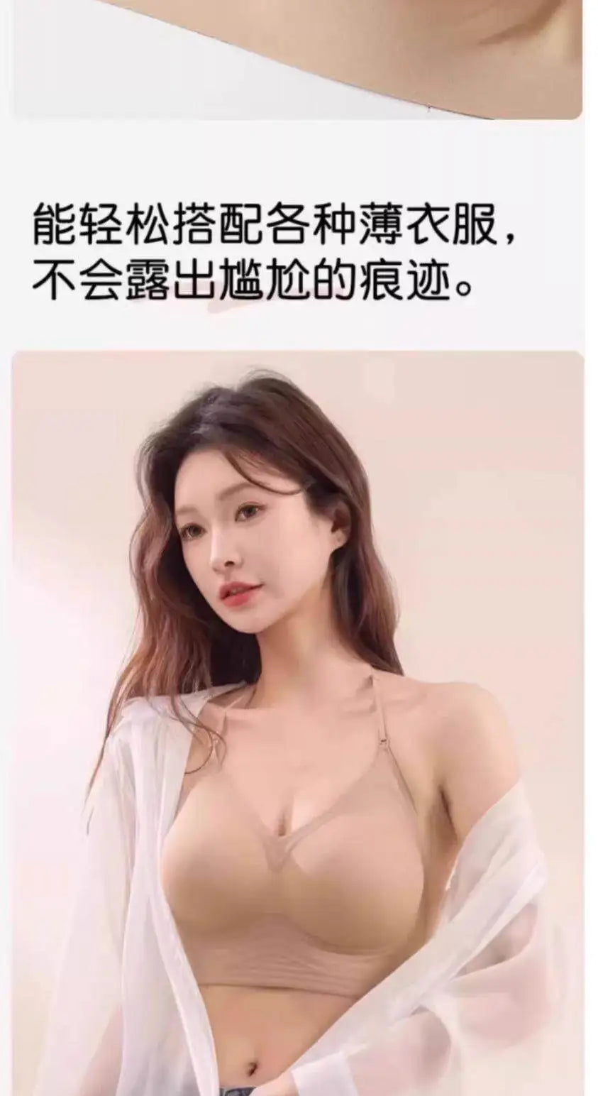 American Style Backless Bra Or Women Multiway Halter Bralette Push Up Small Chest Gather Sexy Cross U Back No Underwire Seamless