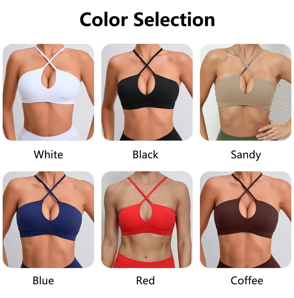 New Summer Sexy Sports Bra Workout Brasier Running Breathable Fitness Underwear Female Quick-Dry Yoga Clothes Gym Top Woman