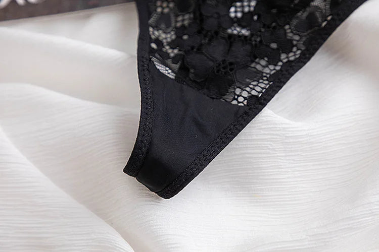 Lace G string Sexy Panties Women Underwear Briefs Hollow Out Thong High Quality Transparent Underpants Lingerie Girls Intimates