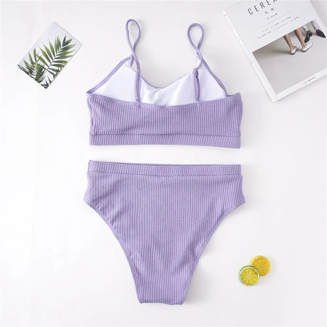 0XL - 4XL 7 Colors Bikini Plus Size Large Size Swimwear Women Swimsuit Female Two-Pieces Bikini Set Bather Bathing Suit V3774B