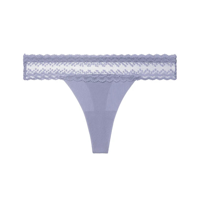 Ice Silk Girls G String Sexy Panties Women Briefs Thong Seamless Lace Underwear Yoga oFemale Thin Low Waist Lingerie Size S-XL