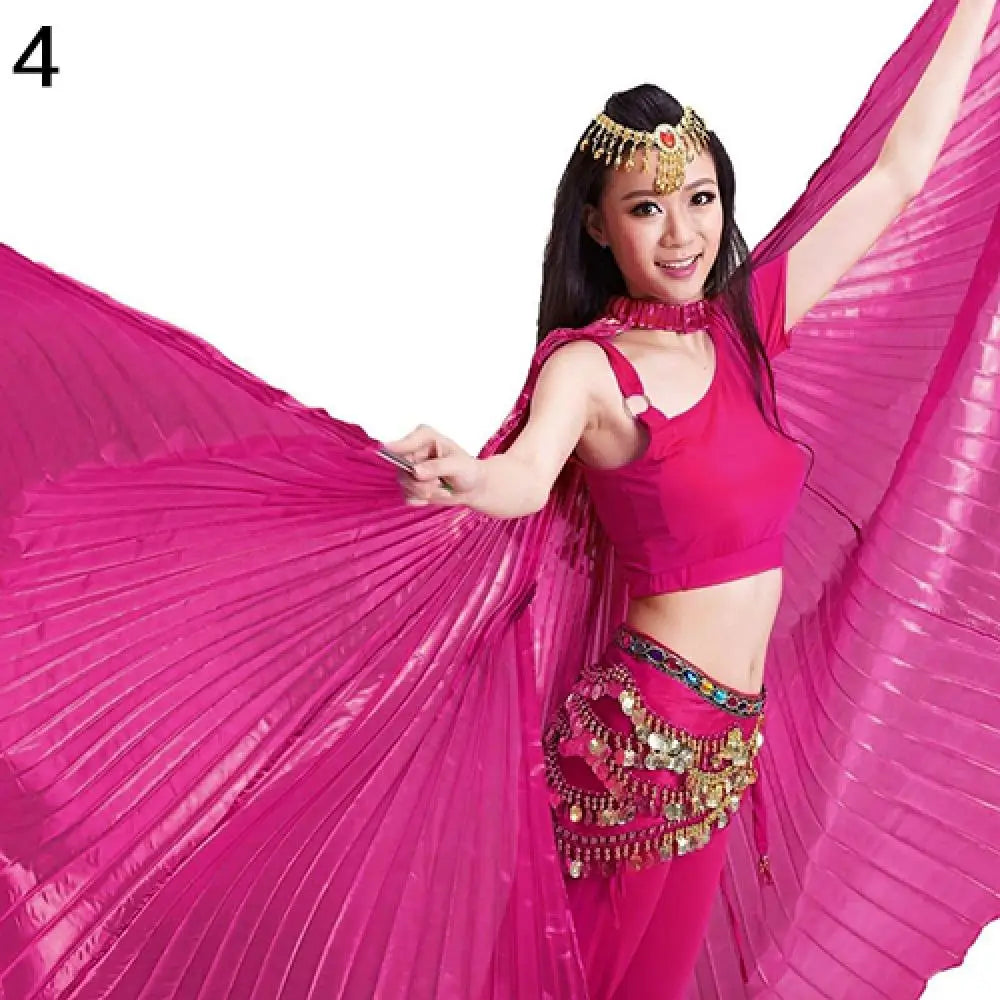 Women Fashion Egyptian Egypt Belly Dance Professional Costume Wing Belly Dance Accessories Stage Performance Wear