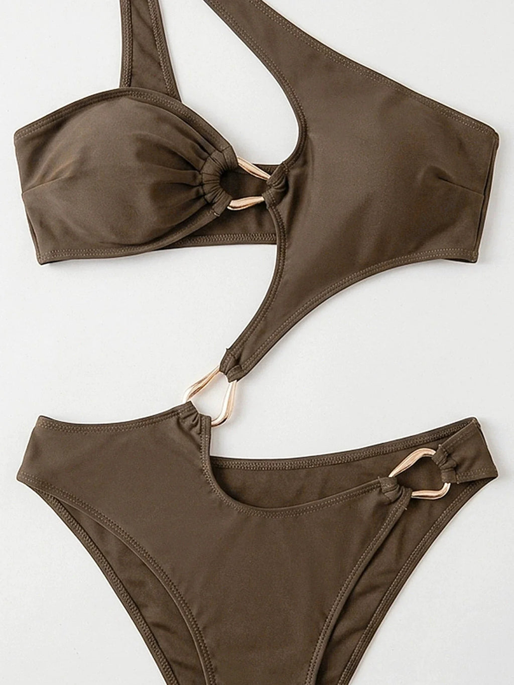 DEAK One Shoulder Swimwear Sexy Women One Piece Swimsuit Female Biquini High Waist Monokini Swimming Suit Bathing Suit Beachwear