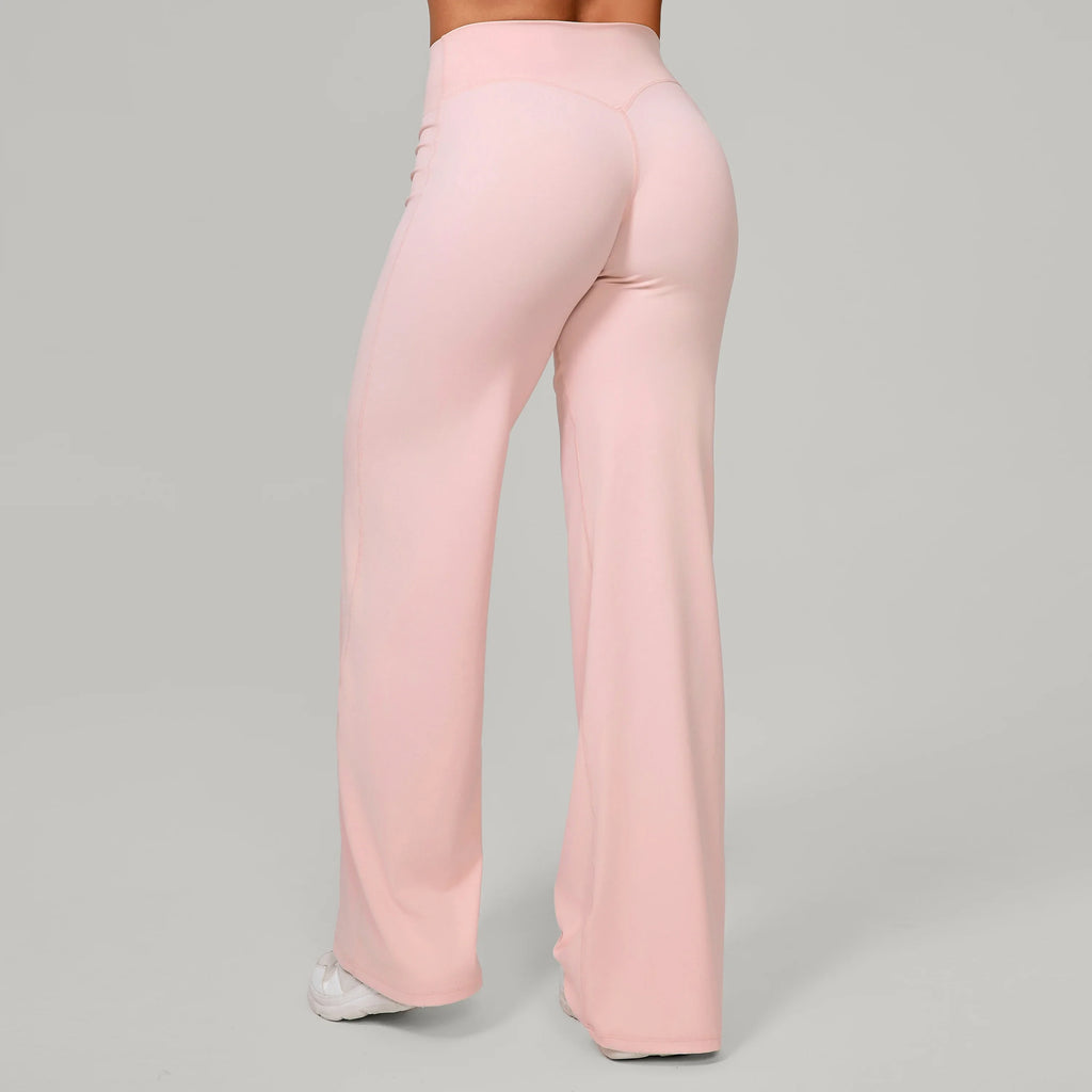 Women Straight Yoga Leg Bottoms Soft Stretchy Fabric Women's Yoga Pants GYM Sweat-Wicking Properties Running Sport Trousers