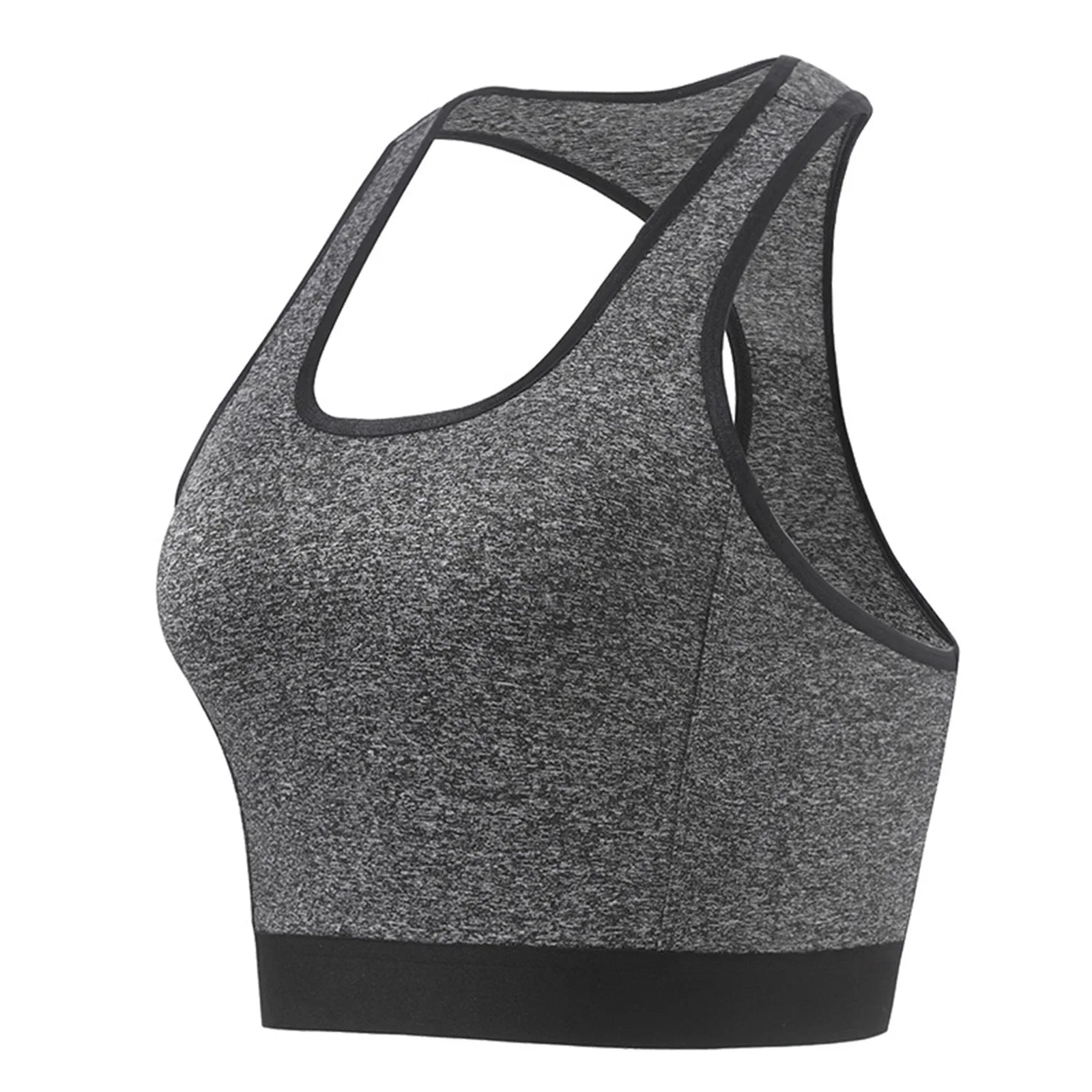 Women Sports Bra High Elastic Support Racerback Yoga Top Comfortable Breathable Workout Crop Top No Pads Underwear For Gym Yoga