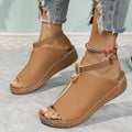 Women's Sandals 2026 New Summer Shoes For Women Wedge Heels Sandals Soft Heeled Slippers Low Platform Summer Sandalias De Mujer