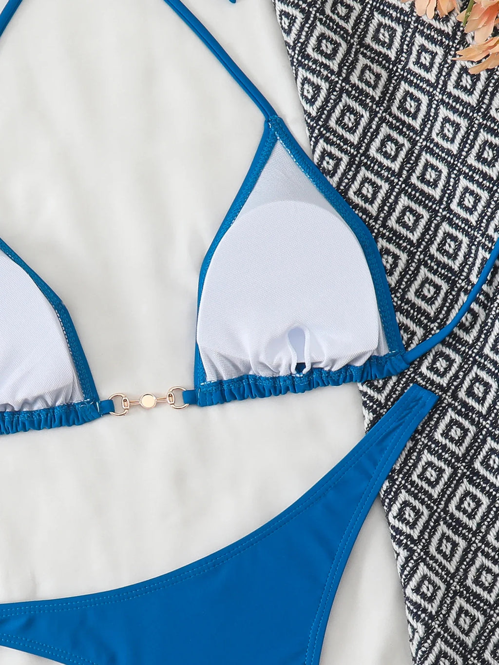Triangle Halter Thong Bikinis 2026 Women Sexy Swimsuit Solid String Swimwear Female Bathers Bathing Swimming Swim Suit Beachwear