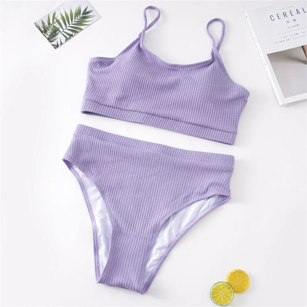 0XL - 4XL 7 Colors Bikini Plus Size Large Size Swimwear Women Swimsuit Female Two-Pieces Bikini Set Bather Bathing Suit V3774B
