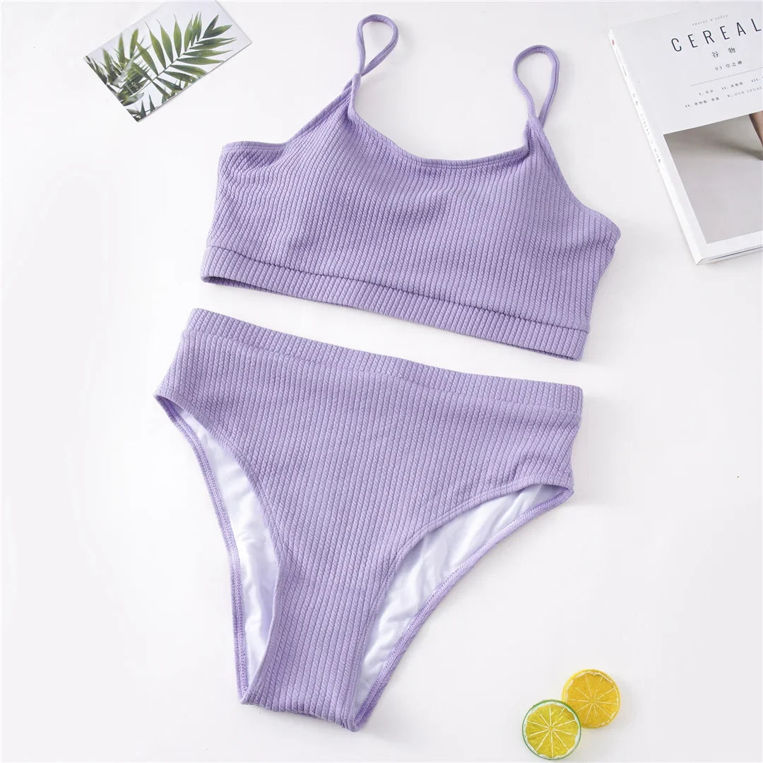 0XL - 4XL 7 Colors Bikini Plus Size Large Size Swimwear Women Swimsuit Female Two-Pieces Bikini Set Bather Bathing Suit V3774B
