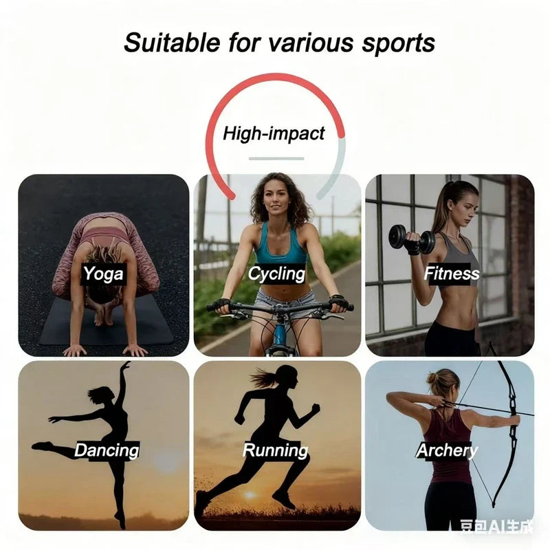 DIAS FIT JOY Women's  Workout Sports Bras Beauty back Cross Padded Low Impact Fitness Bra Yoga Top Cycling Fitness