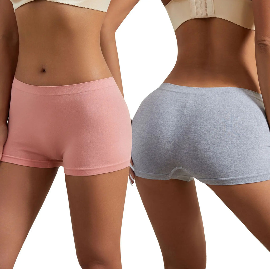 Women's underwear, compression pants, sports shorts, solid color underwear, comfortable and close fitting flat underwear