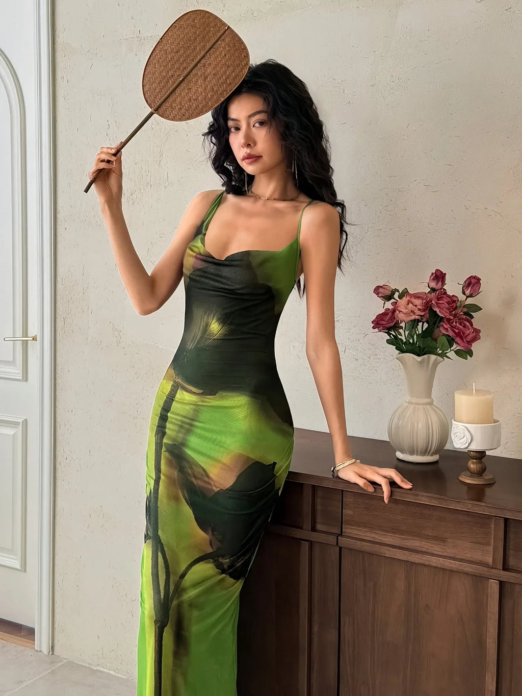 Women's Long Slimming Summer Dress Simple Stylish Maxi Gown for Warm Weather