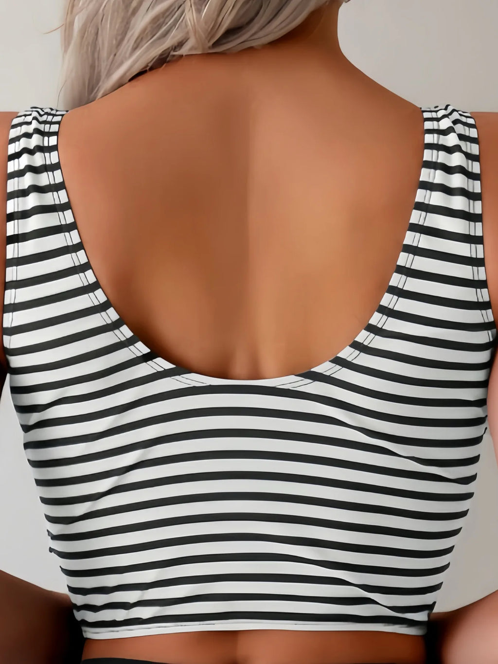 Sexy Drawstring Side High Waist Bikini Set 2026 Women Black Stripe Push Up 2 Piece Swimsuit Summer Holiday Bathing Suit Swimwear