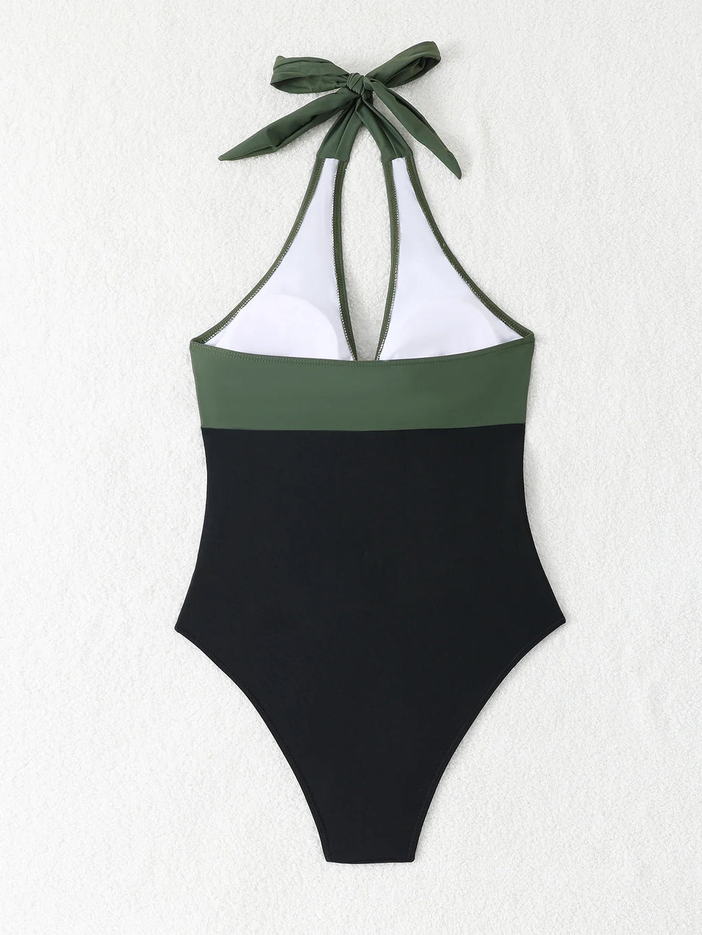 2026 Halter Swimsuit One Piece Slim Vintage Swimwear Women Sexy Bathers Bathing Swimming Swim Suit Female Beachwear XL