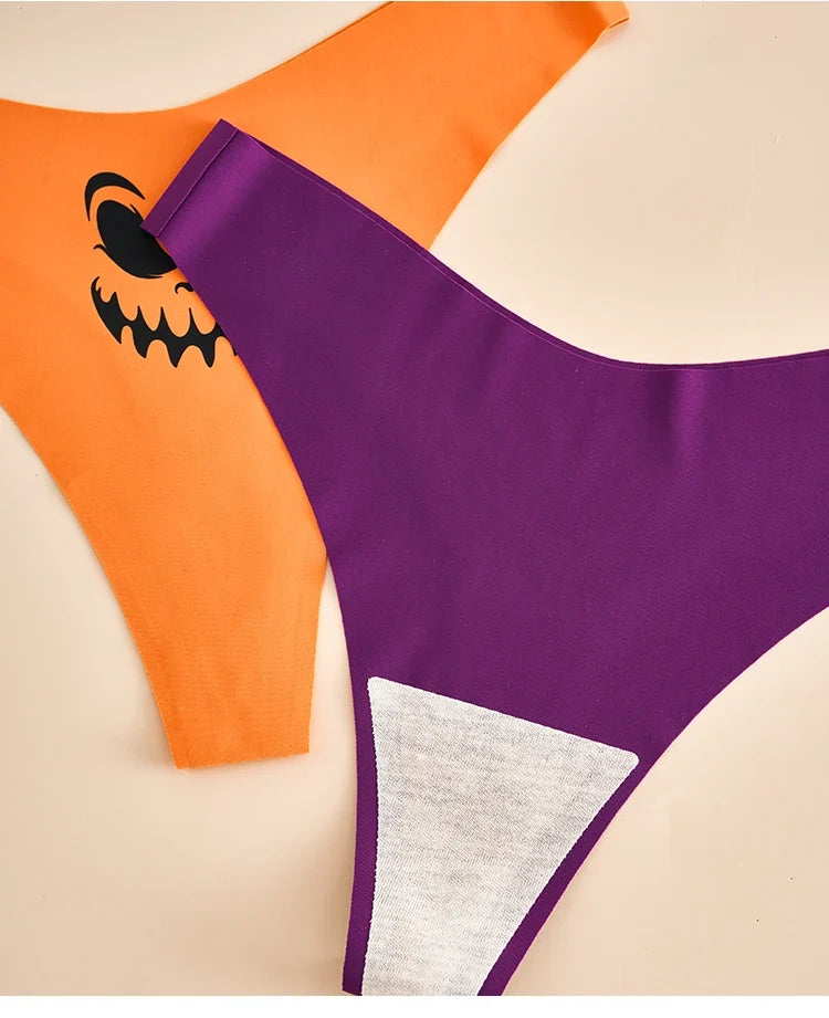Girls Briefs Seamless Grimace Women Panties Sexy G String Ice Silk Underwear T Back Sports Yoga Thong Traceless Plus Size S-XL