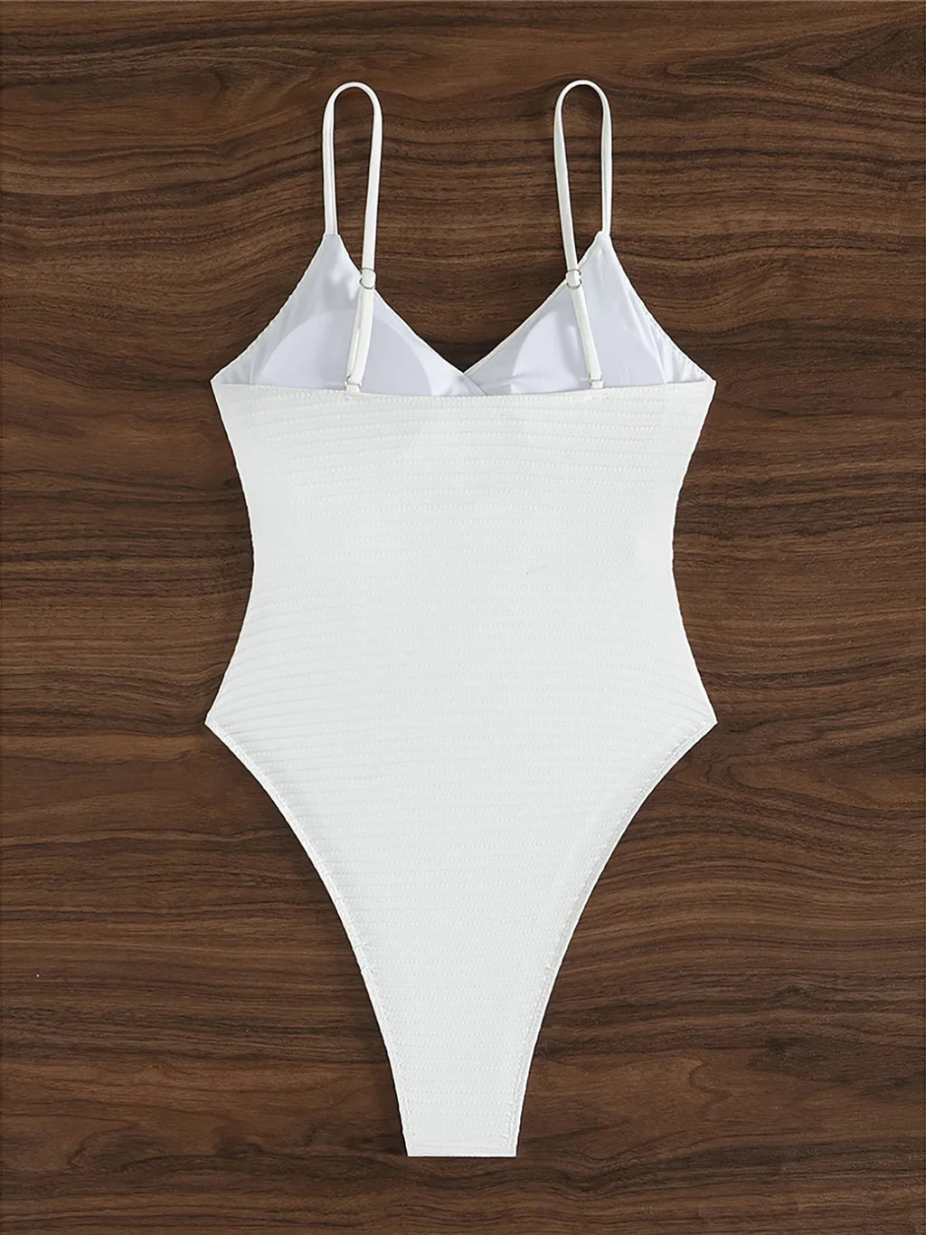Sexy New Ribbed V Neck Wrinkled High Cut Women Swimwear One Piece Swimsuit Female Monokini Padded Bather Bathing Suit Swim K6364