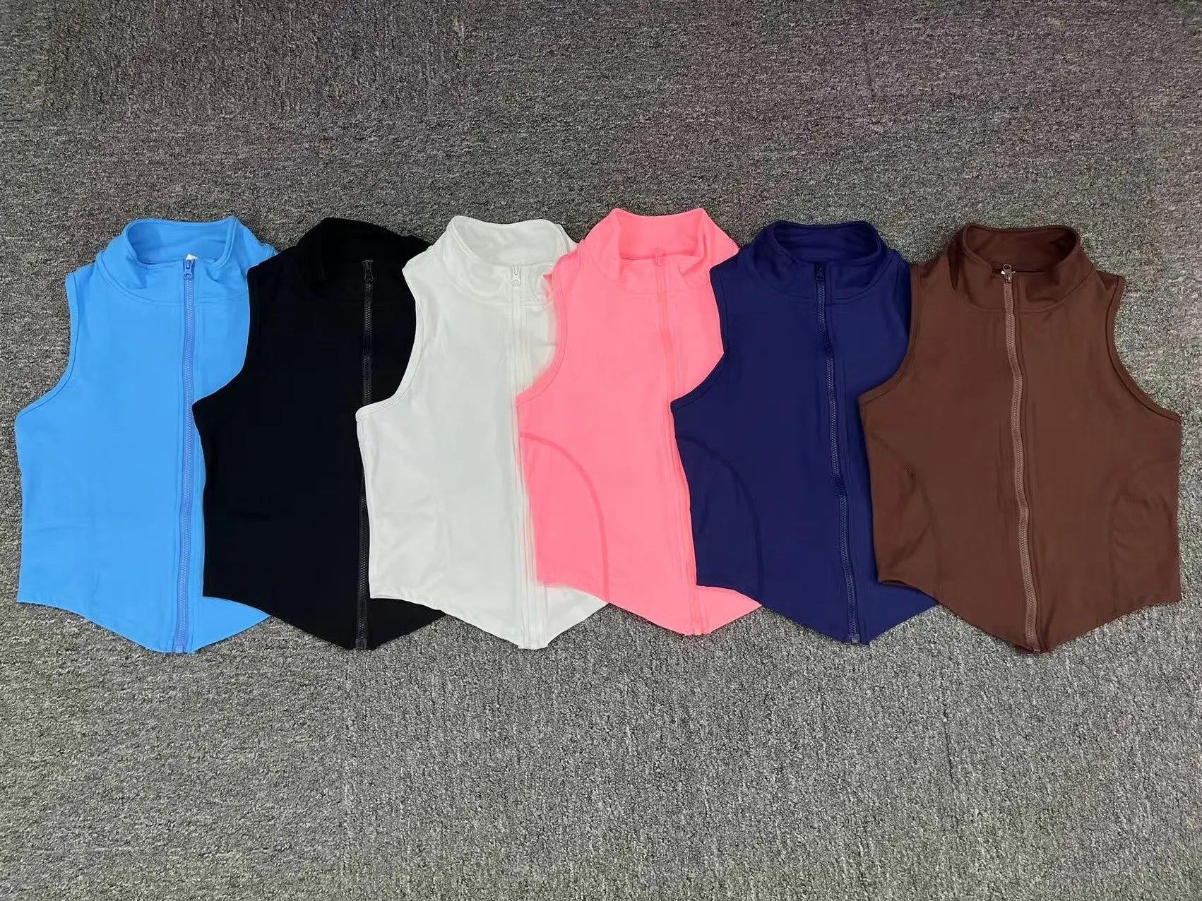 No Padded Sports Top Women Gym Vest 2025 Zipper Fitness T-shirts Woman Compressed Shirt Yoga Clothing Sportswear