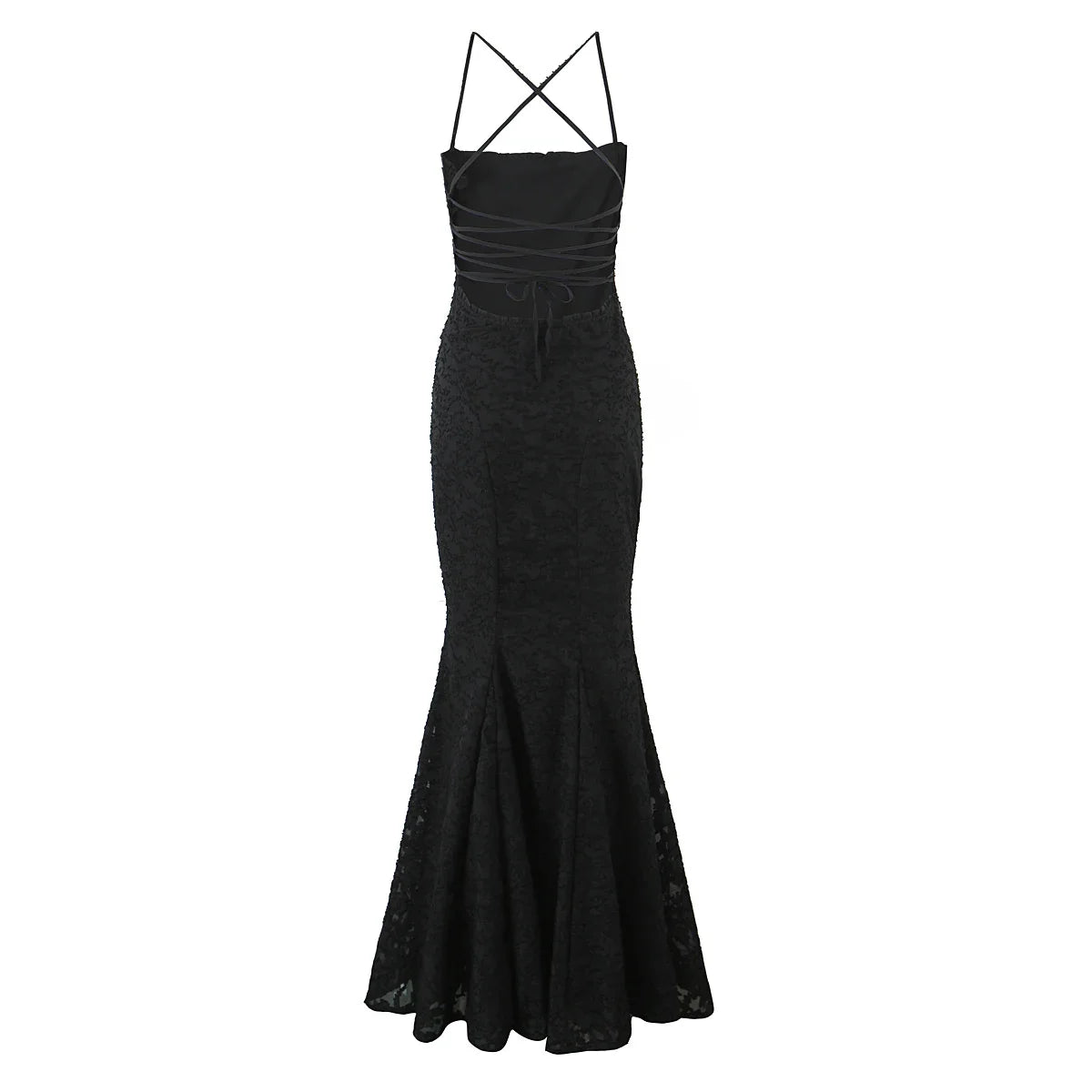 Backless Lace Up Trumpet White Party Dress Vestidos Para Mujer Sexy New in Long Dresses 2025 Spring Summer Elegant Sundress