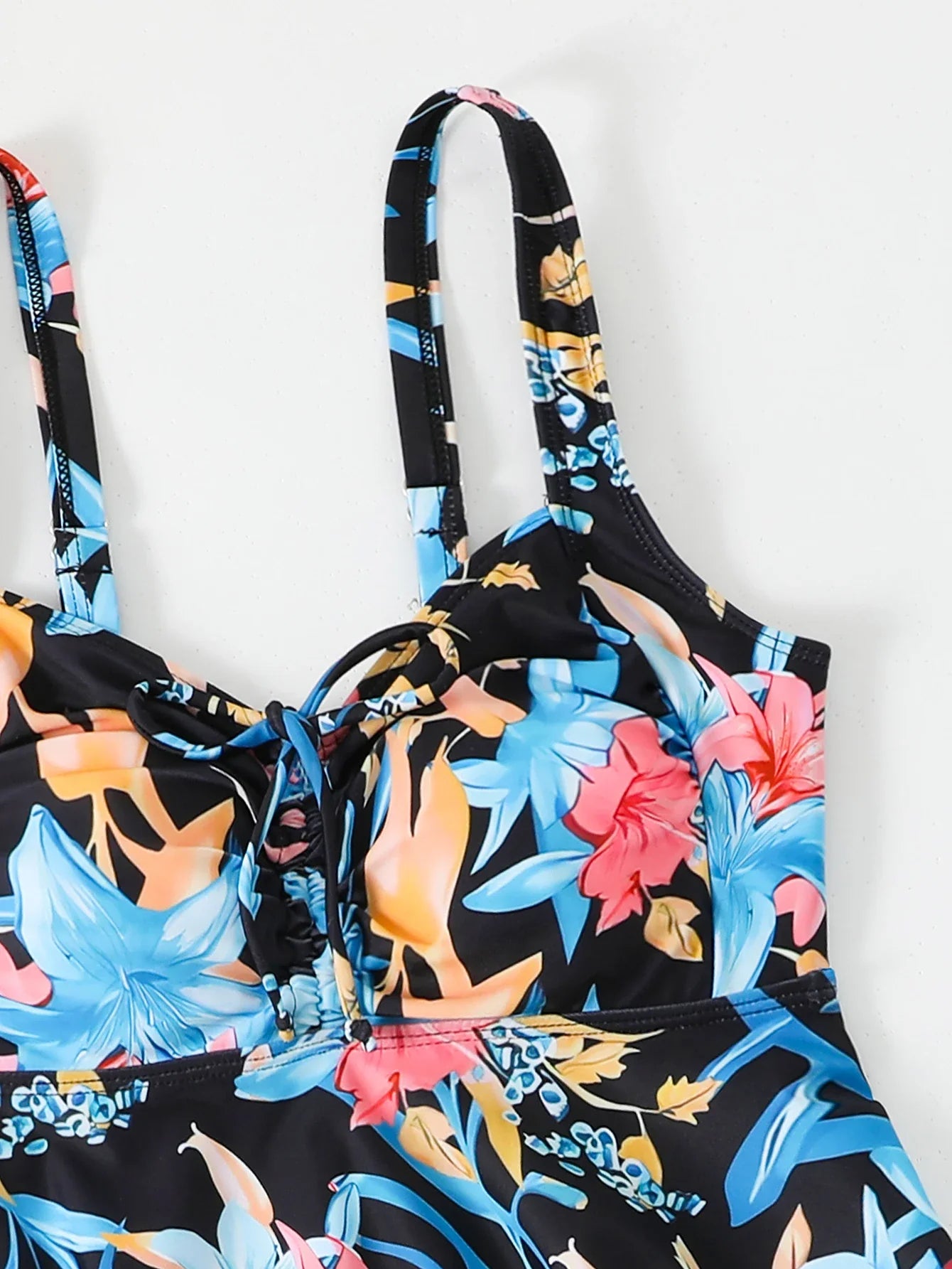 Printed Tankini Set 2026 Padded Floral Swimsuit Women Strappy Swimwear Female Beach Dress Bathers Bathing Swimming Swim Suit XL