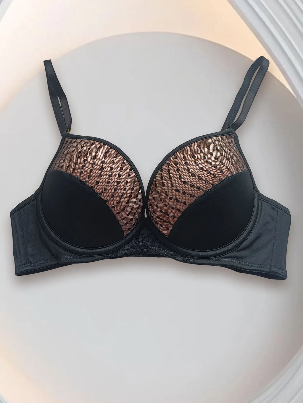 Push Up Padded Bra Plunge T-Shirt Bras for Women Underwire Full Coverage Push Up Comfort Bras Supportive Everyday Bra