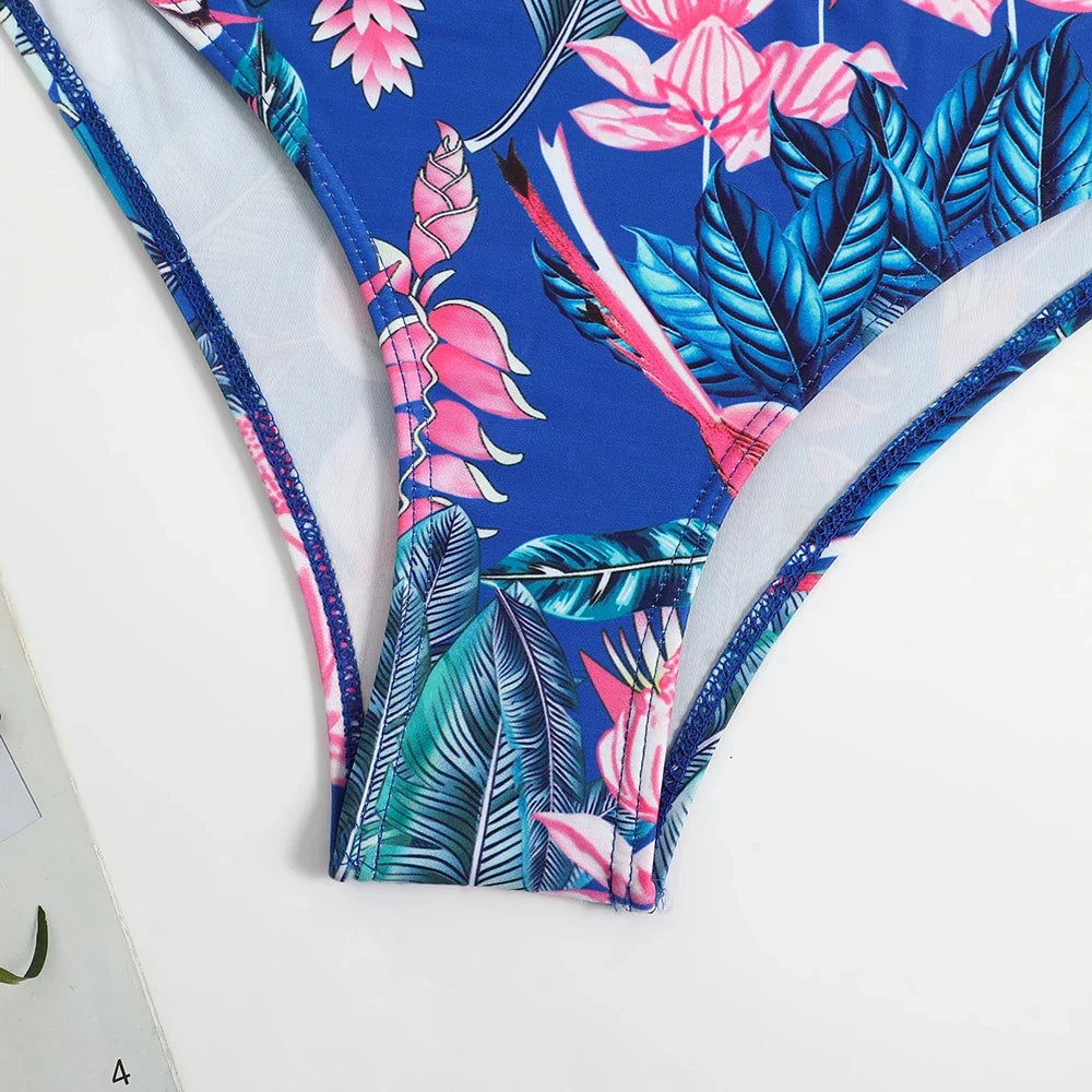 2025 Print Strapless Two Piece Bikini Set Women Swimwear Female Swimsuit Bathers Bathing Swimming Suit Beachwear Summer