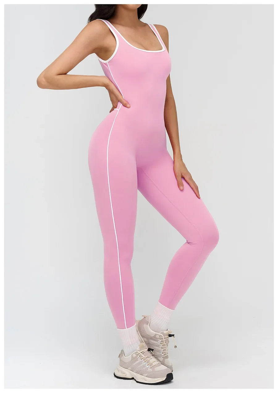 Women Jumpsuit Gym Set Yoga Suit Back Cross Sportswear Sports Jumpsuit Fitness Dance Performance Rompers Workout Bodysuits