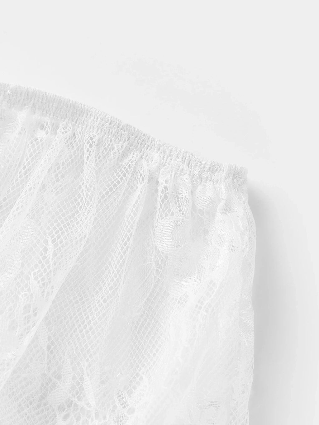 Women's Loose Fit Lace Shorts Summer Elastic Waist Wide Leg Shorts Lounge Beach Sexy See through Short Bottoms Solid Color